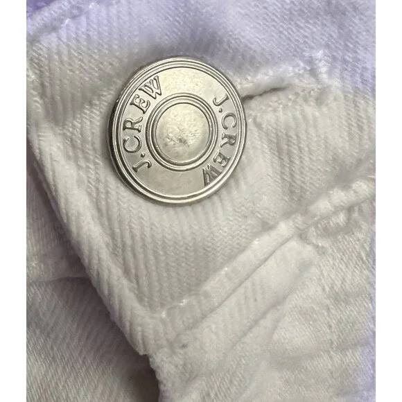 J. Crew Women’s Skinny Flare Jeans Size 29 White Stretch Zipper Pockets Denim - Picture 11 of 15